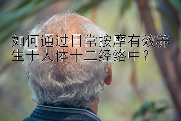 如何通过日常按摩有效养生于人体十二经络中？